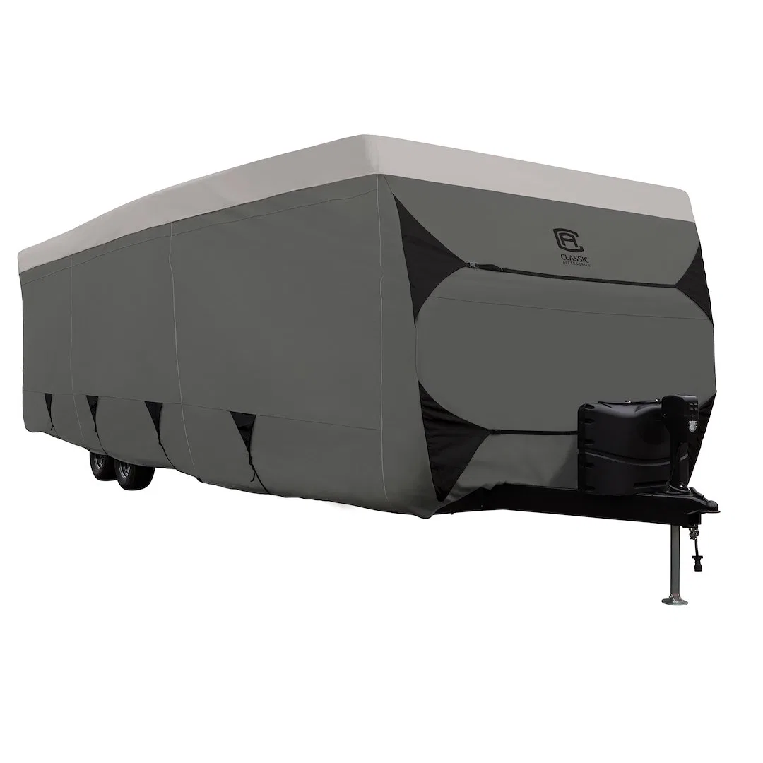 80-426-181001-RT – CLASSIC ACC Travel Trailer Cover, For Receiver Hitch Trailer Fits 27 Foot To 30 Foot Length Traile...
